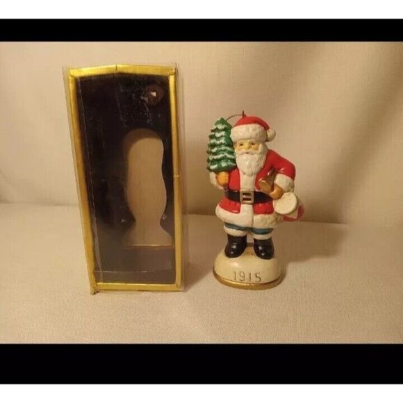 Memories of Santa Ornament 1915, Christmas Eve Inc Vintage 1984 Hanging Ornament - Picture 2 of 5